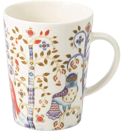 Iittala 1012450 Taika Becher mit Henkel 0,4 Liter Weiß, Porzellan