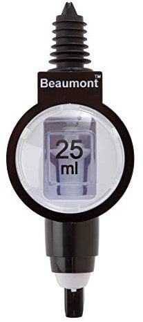 Beaumont 3134 25ml Metrix SL Spirit Measure Optic, Black