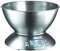 ADLER Küchenwaage mit Schüssel 1,8L, 5kg Kapazität, Edelstahlschüssel
