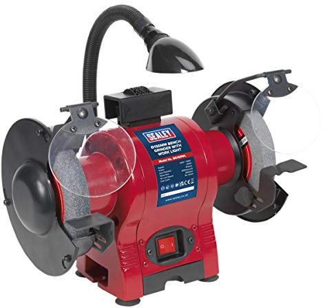 Sealey Bench Grinder 150mm with Work Light 250 Watt 230 Volt BG150WL