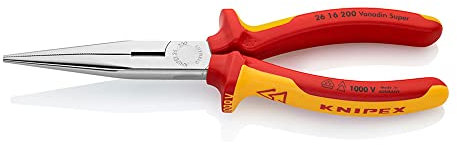 KNIPEX 26 16 200 SB Flachrundzange 200mm