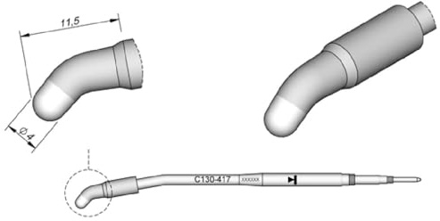 JBC C130417 Lötspitze für AP130-A