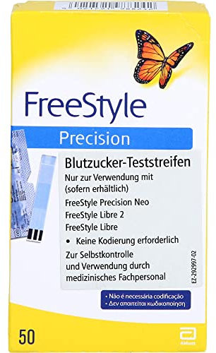 FREESTYLE Precision Blutzucker Teststr.o.Codier. 50 St