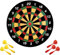 Karella Magnet Dartboard Family, magnetische Dartscheibe, Zielscheibe Ø 40 cm, Safety Dartspiel für Kinder und Erwachsene, hohe Magnetkraft, inklusive 6 magnetischen Pfeilen