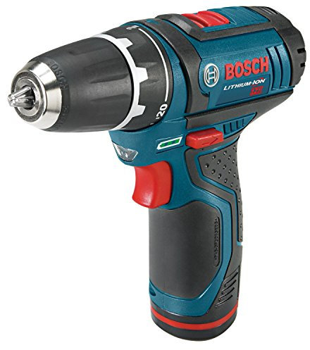 Bosch Power Tools Drill Kit - PS31-2A - 12V, 3/8 Inch, Two Speed Driver, Cordless Drill Set - Includes Two Lithium Ion Batteries, 12V Charger, Screwdriver Bits & Soft Carrying Bag, Blue