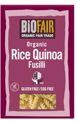 BIOFAIR Organic Rice Quinoa Fusilli 250g, Pack of 6 | Organic Rice and Quinoa Blend, Gluten Free, High in Plant Protein, Ideal for Pasta Dishes, Vegan