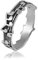 MATERIA 925 Silber Ring Noten Musik #SR-62, Ringgrößen:54 (17.2 mm Ø)