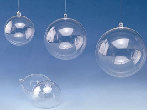 GLOREX Kunststoff-Kugel, Kunstsoff, Transparent, 14 x 14 x 14 cm