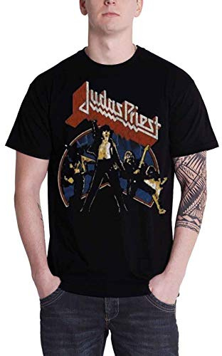 Judas Priest Unleashed Official Mens New Black T Shirt