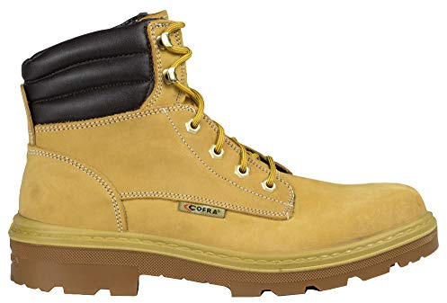 Cofra 25550-001.W45 Safety Shoes Kaibab Bis S3 SRC Size 45 in Camel, Brown