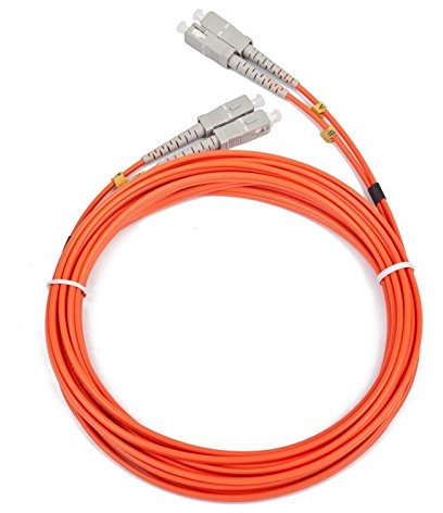 iggual IGG311509 câble de Fibre Optique 5 m OM2 2X SC Orange - Câbles de Fibre Optique (5 m, OM2, 2X SC, 2X SC, Mâle/Mâle, Orange)
