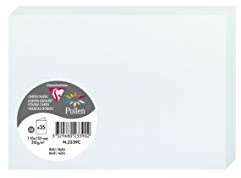 Clairefontaine 2339C Packung mit 25 Doppelkarten Pollen, 210g, in Format C6, 110 x 155mm, blau