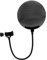 OMNITRONIC Mikrofon-Popfilter, Metall schwarz | Mikrofon-Popfilter für Studio-Anwendungen