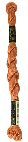 DMC 115 5-922 Pearl Cotton Thread, Light Copper, Size 5