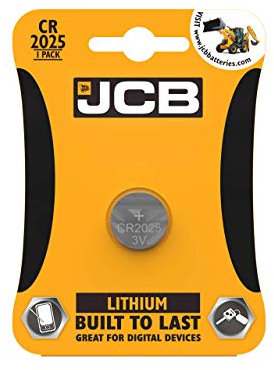 S5346 JCB CR2025 Lithium Coin Cell Battery - Pack of 1