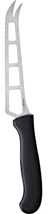 triangle Käsemesser Professional – Wellenschliff, Made in Germany/Solingen | Gelochte Klinge gegen Anhaften, 2-zinkige Servierspitze, Edelstahl 1.4034, spülmaschinengeeignet, 25,5 cm