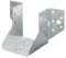 Alberts 837464 Staffa per travi - Tipo A, confezione per artigiani - zincata con procedimento Sendzimir - 80 x 120 mm, Set da 50