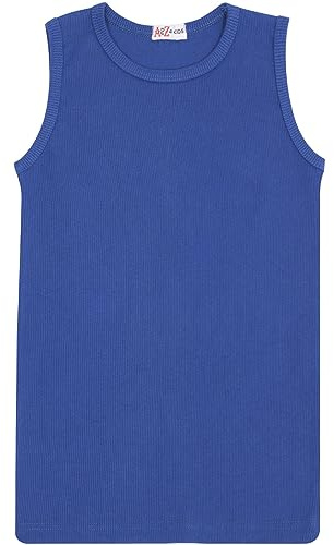 A2Z 4 Kids Boys Sleeveless Vest Lightweight Breathable Running Tank Top for Summer Soft Comfortable - Vest Royal Blue 13