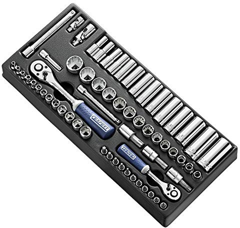 'EXPERT E034853 Module with Screw Inserts and Panels/1/4  – 3/8 Drive Metric – 62 Pieces