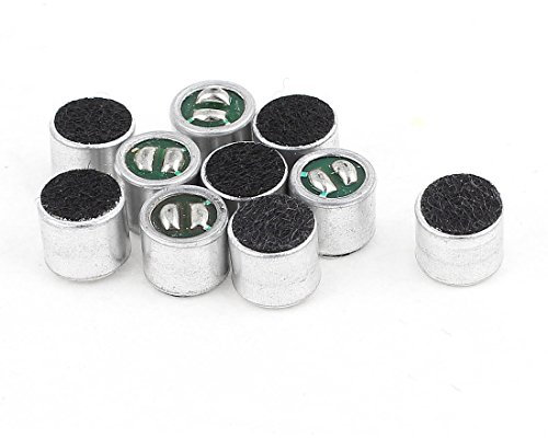 sourcing map 10stk 6mm x 6mm Surface Mounted Devices Mini MIC Elektret Mikrofon Kondensator Tonabnehmer