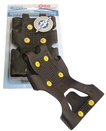 Spikes L = 41/44 Grödel, Schneeketten für Schuhe, Gleitschutz zum Überziehen für sicheren Halt auf EIS und Schnee