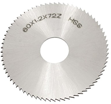 Sourcingmap 60mm OD 1.2mm Thickness 72T HSS Circular Slitting Saw Blade