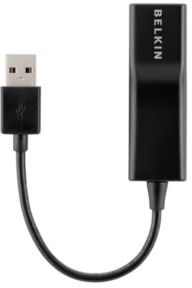 Belkin USB 2.0 Fast Ethernet Adapter 10/100Mbps for Macbook/Ultrabooks