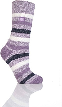 Thermosocken für den Winter, warm, gestreift, Garn, Größe 37-42, 1 Paar