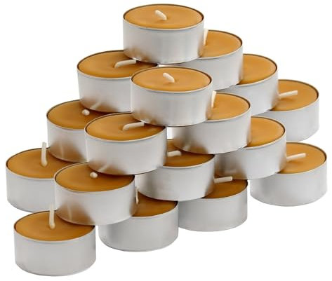 Velas de cera de abeja natural, hechas 100% de cera de abeja con fragancia propia., 20er Set