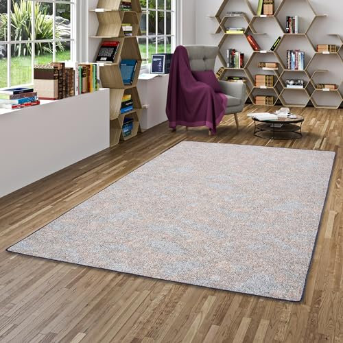 Snapstyle Schlingen Teppich Memory Grau Blau Meliert in 24 Größen