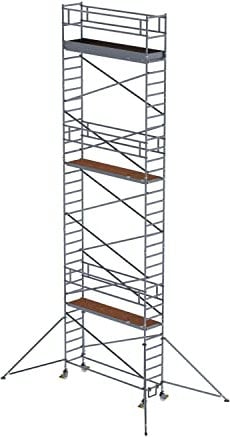 MUNK Günzburger Steigtechnik 156946 Rollgerüst Montage ohne Werkzeug Arbeitshöhe (max.): 11.4m