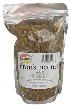 Govinda Frankincense Natural Tree Sap Gum Pea Size 1 lb