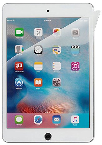Vivanco T-PR FO IPM4 Spezifische Displayschutzfolie (selbstklebend, inkl. Reinigungstuch, geeignet für iPad mini 4) transparent