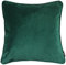 McAlister Textiles Matter Samt | Sofakissen mit Füllung in Smaragd Grün | 43 x 43cm | erhältlich in 25 Farben | griffester Samt edel paspeliert | pralles Samtkissen