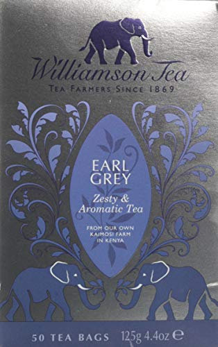 Williamson Earl Grey Tea Bags - 125g - 50 Individual Tea Bags - Luxury Tea Bags - Sustainably Grown Tea
