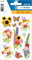 HERMA 3369 Aufkleber Blumen klein groß, 30 Stück, Pflanzen Sticker mit Sonnenblume Schmetterling Motiv, Kinder Etiketten für Fotoalbum Tagebuch Poesiealbum Scrapbooking Geburtstag Deko Briefe DIY