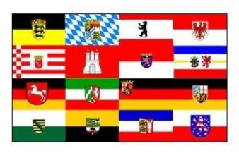 U24 Fahne Flagge 16 Bundesländer 60 x 90 cm