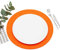 FILU Platzsets aus Filz 4er-Pack Orange rund (Farbe und Form wählbar) 35 cm Durchmesser