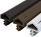 STEIGNER Guarnizione per Porta Finestra STD05 20 m 12 mm Marrone Guarnizione in Gomma Profilo per porte e finestre in Legno PVC Alluminio