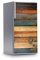Kühlschrank Möbelfolie I Dekoraufkleber für Kühlschrankfront - Bedruckte Klebe-Folie abwaschbar I Klebefolie Küche - Design: Wooden