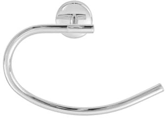 Fackelmann Handtuchring VISION, verchromter Handtuchhalter, Handtuchstange (Farbe: Silber), Menge: 1 Stück