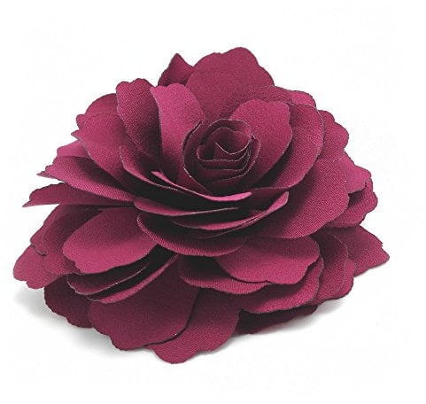 Meilliwish Camélias Une fleur Pince à cheveux Broche (Magenta) (A74)