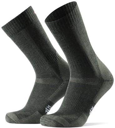 DANISH ENDURANCE Merino Wandersocken, Thermo Outdoor Socken & Trekkingsocken, Unisex, für Herren & Damen, Grün, 39-42
