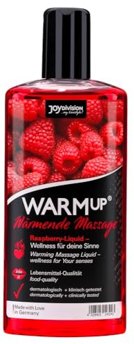 JOYDIVISION WARMup Himbeer – wärmendes Gleitfluid für die Massage, 150 ml