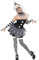 Halloween! Smiffys Kostüm Unheimlicher Pierrot, mit Kleid, Halsteil, Hut und Armstulpen