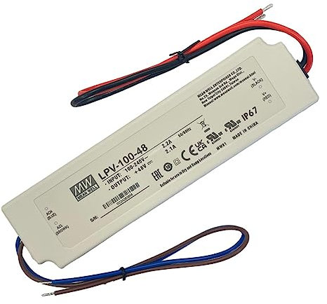 LED Fuente de alimentación 100W 48V 2,1A ; MW MEAN WELL, LPV-100-48