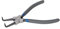 Silverline PL65 - Pinza per anelli Seeger, curva, per anelli interni, 180 mm
