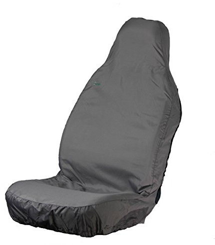 TOWN & COUNTRY COVERS | 3D Universal Car Seat Cover, Front Seat Cover, Heavy Duty, Waterproof, Van Seat Covers, Designed in the UK, Car Seat Covers, Oil & Mud Resistant, Grey