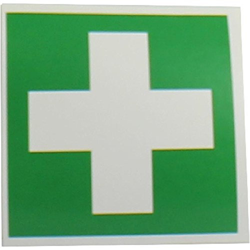 GRÜNES KREUZ Aufkleber Verbandkasten 1 St