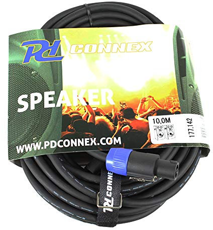 Power Dynamics 10 Meter Speaker Cable Professional Lead HQ L2 Ends